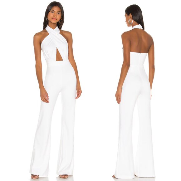 Amanda Uprichard X REVOLVE Zahara Jumps Jumpsuit in Optic White Pantsuit XS - Picture 1 of 8